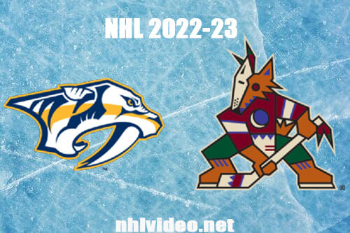 Nashville Predators vs Arizona Coyotes Full Game Replay Feb 26, 2023 NHL Live Stream