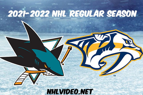 San Jose Sharks vs Nashville Predators Full Game Replay 2021-10-26 NHL