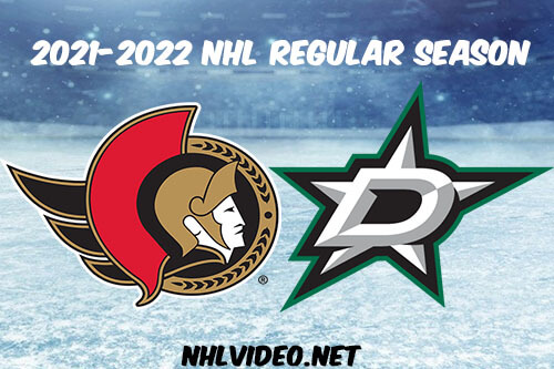 Ottawa Senators vs Dallas Stars Full Game Replay 2021-10-29 NHL