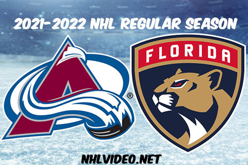 Colorado Avalanche vs Florida Panthers Full Game Replay 2021-10-21 NHL