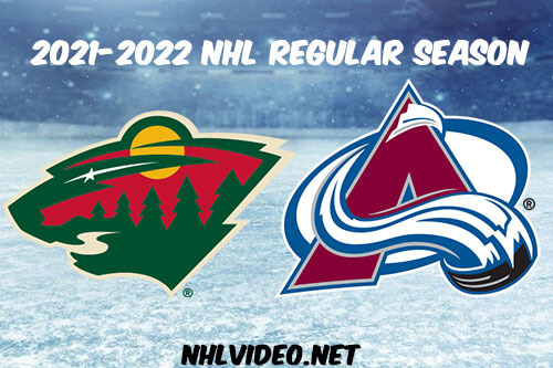 Minnesota Wild vs Colorado Avalanche Full Game Replay 2021-10-30 NHL