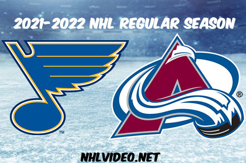 St. Louis Blues vs Colorado Avalanche Full Game Replay 2021 NHL