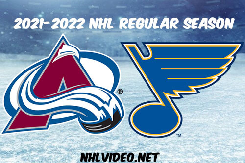 Colorado Avalanche vs St. Louis Blues Full Game Replay 2021-10-28 NHL