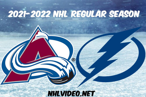 Colorado Avalanche vs Tampa Bay Lightning Full Game Replay 2021-10-23 NHL