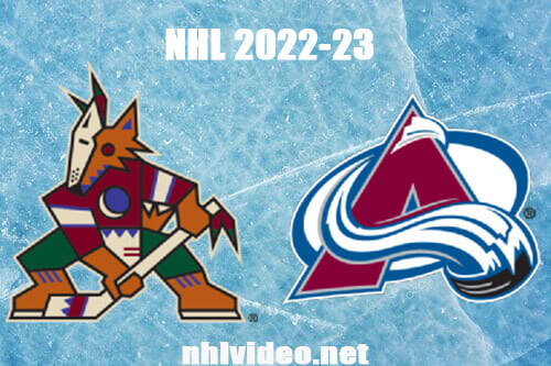 Arizona Coyotes vs Colorado Avalanche Full Game Replay Mar 11, 2023 NHL Live Stream
