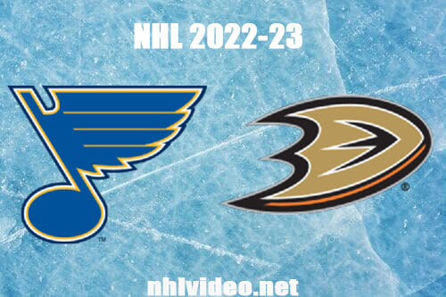 St. Louis Blues vs Anaheim Ducks Full Game Replay Mar 25, 2023 NHL Live Stream