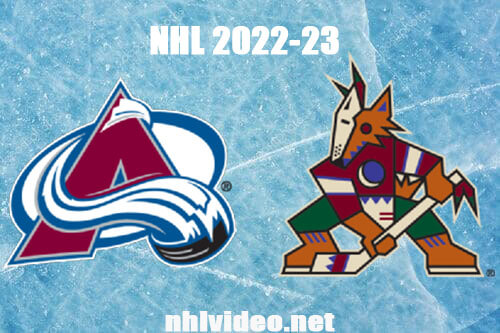 Colorado Avalanche vs Arizona Coyotes Full Game Replay Mar 26, 2023 NHL Live Stream