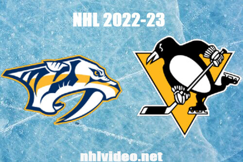 Nashville Predators vs Pittsburgh Penguins Full Game Replay Mar 30, 2023 NHL Live Stream