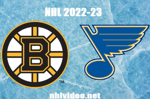 Boston Bruins vs St. Louis Blues Full Game Replay Apr 2, 2023 NHL Live Stream