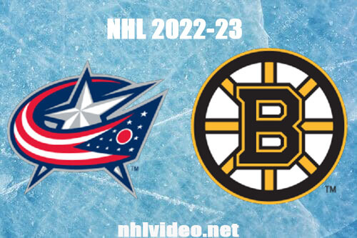 Columbus Blue Jackets vs Boston Bruins Full Game Replay Mar 30, 2023 NHL Live Stream