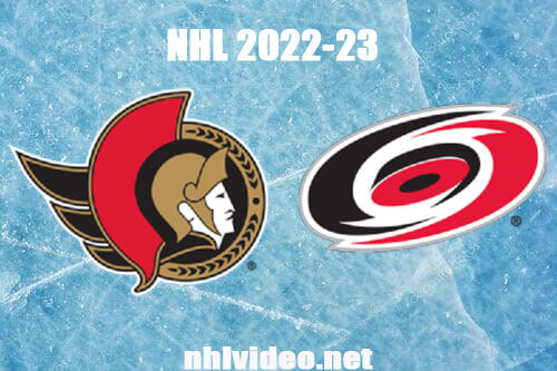 Ottawa Senators vs Carolina Hurricanes Full Game Replay Apr 4, 2023 NHL Live Stream
