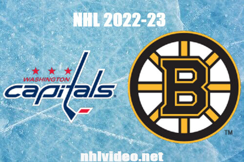 Washington Capitals vs Boston Bruins Full Game Replay Apr 11, 2023 NHL Live Stream