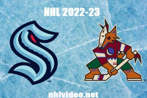 Seattle Kraken vs Arizona Coyotes Full Game Replay Apr 10, 2023 NHL Live Stream