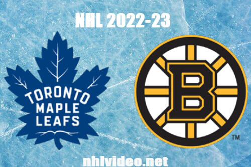 Toronto Maple Leafs vs Boston Bruins Full Game Replay Apr 6, 2023 NHL Live Stream