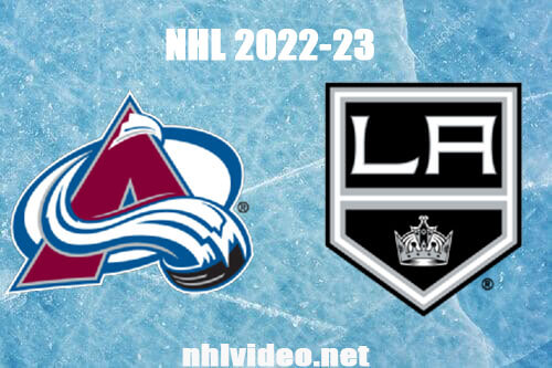 Colorado Avalanche vs Los Angeles Kings Full Game Replay Apr 8, 2023 NHL Live Stream