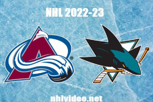 Colorado Avalanche vs San Jose Sharks Full Game Replay Apr 4, 2023 NHL Live Stream