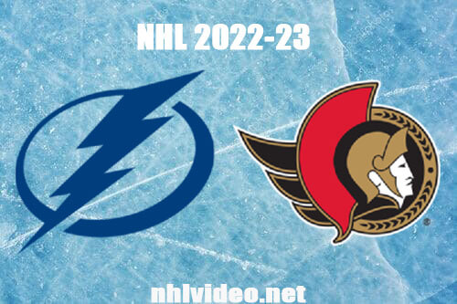 Tampa Bay Lightning vs Ottawa Senators Full Game Replay Apr 8, 2023 NHL Live Stream