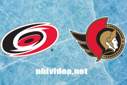Carolina Hurricanes vs Ottawa Senators Full Game Replay Dec 12, 2023 NHL