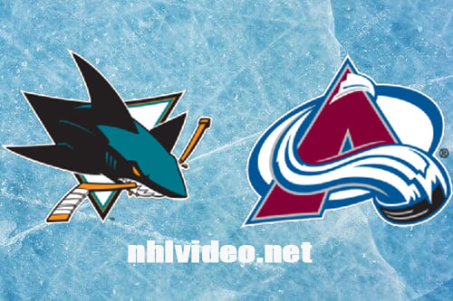 San Jose Sharks vs Colorado Avalanche Full Game Replay Dec 31, 2023 NHL