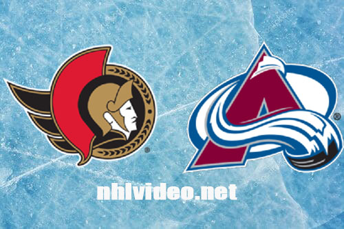 Ottawa Senators vs Colorado Avalanche Full Game Replay Dec 21, 2023 NHL