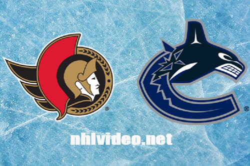 Ottawa Senators vs Vancouver Canucks Full Game Replay Jan 2, 2024 NHL