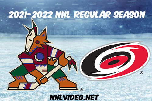 Arizona Coyotes vs Carolina Hurricanes Full Game Replay 2021-10-31 NHL