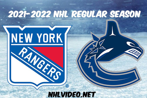 New York Rangers vs Vancouver Canucks Full Game Replay 2021-11-02 NHL