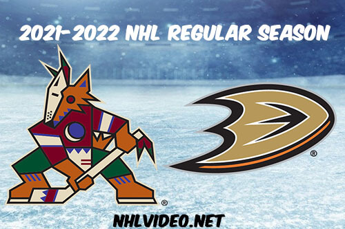 Arizona Coyotes vs Anaheim Ducks Full Game Replay 2021-11-05 NHL