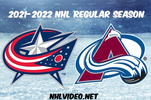 Columbus Blue Jackets vs Colorado Avalanche Full Game Replay 2021-11-03 NHL
