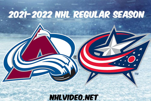 Colorado Avalanche vs Columbus Blue Jackets Full Game Replay 2021-11-06 NHL