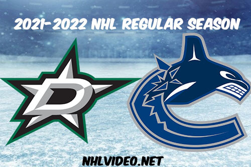 Dallas Stars vs Vancouver Canucks Full Game Replay 2021-11-07 NHL