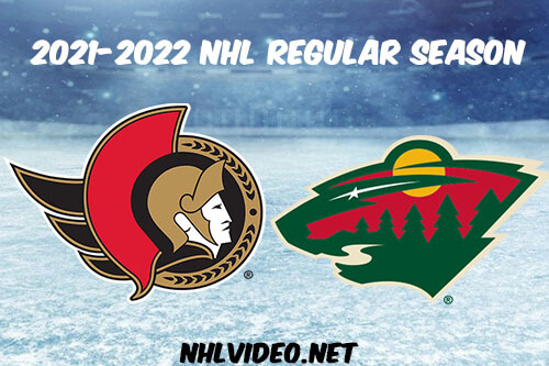 Ottawa Senators vs Minnesota Wild Full Game Replay 2021-11-02 NHL