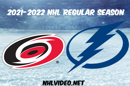 Carolina Hurricanes vs Tampa Bay Lightning Full Game Replay 2021-11-09 NHL