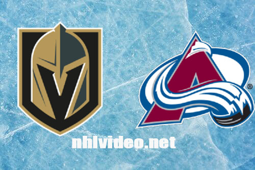 Vegas Golden Knights vs Colorado Avalanche Full Game Replay Jan 10, 2024 NHL