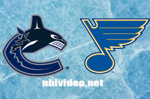 Vancouver Canucks vs St. Louis Blues Full Game Replay Jan 4, 2024 NHL
