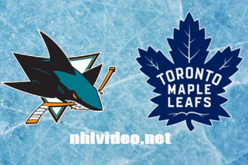 San Jose Sharks vs Toronto Maple Leafs Full Game Replay Jan 9, 2024 NHL