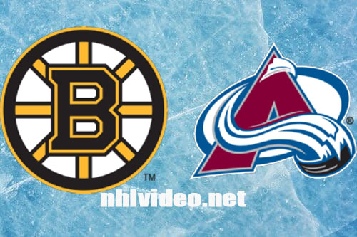 Boston Bruins vs Colorado Avalanche Full Game Replay Jan 8, 2024 NHL