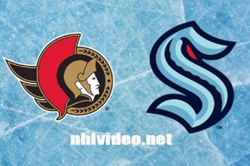 Ottawa Senators vs Seattle Kraken Full Game Replay Jan 4, 2024 NHL