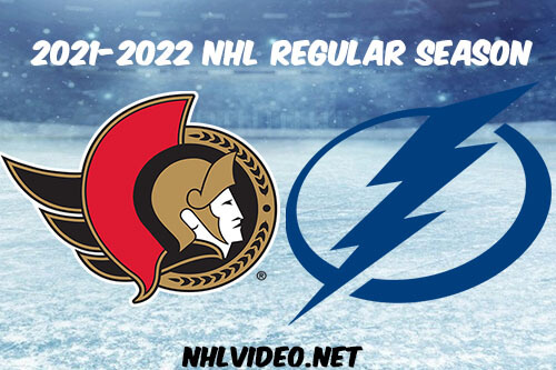 Ottawa Senators vs Tampa Bay Lightning Full Game Replay 2021 Dec 16 NHL