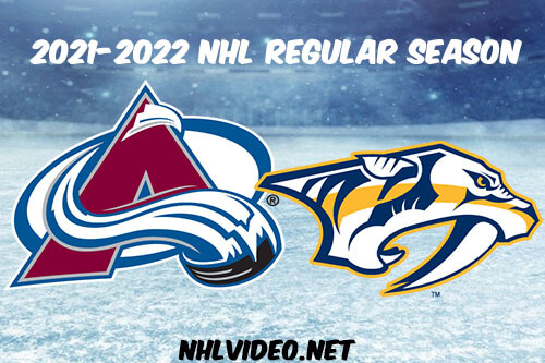 Colorado Avalanche vs Nashville Predators Full Game Replay 2021 Dec 16 NHL