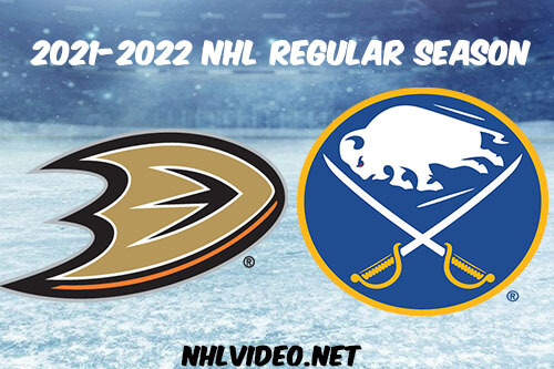 Anaheim Ducks vs Buffalo Sabres Full Game Replay 2021 Dec 07 NHL