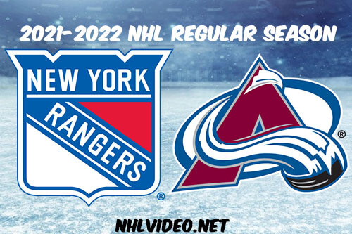 New York Rangers vs Colorado Avalanche Full Game Replay 2021 Dec 14 NHL