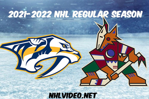 Nashville Predators vs Arizona Coyotes Full Game Replay 2022 Jan 08 NHL