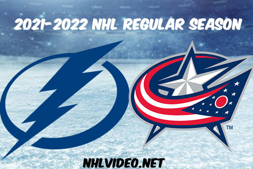 Tampa Bay Lightning vs Columbus Blue Jackets Full Game Replay 2022 Jan 04 NHL