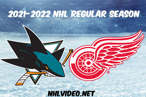 San Jose Sharks vs Detroit Red Wings Full Game Replay 2022 Jan 04 NHL