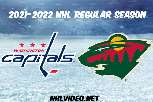 Washington Capitals vs Minnesota Wild Full Game Replay 2022 Jan 08 NHL
