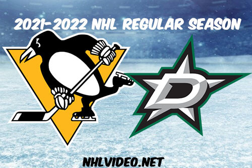 Pittsburgh Penguins vs Dallas Stars Full Game Replay 2022 Jan 08 NHL