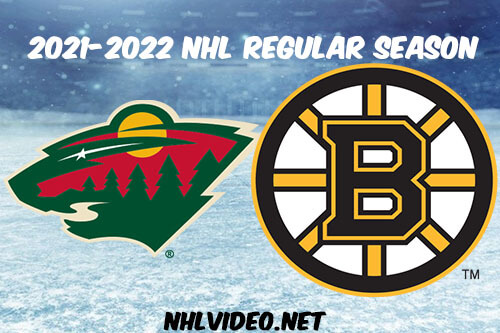 Minnesota Wild vs Boston Bruins Full Game Replay 2022 Jan 06 NHL
