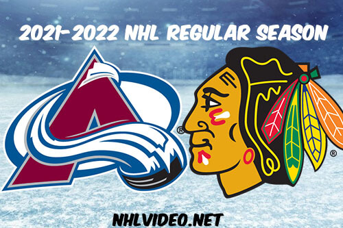 Colorado Avalanche vs Chicago Blackhawks Full Game Replay 2022 Jan 04 NHL
