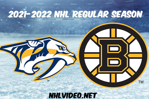Nashville Predators vs Boston Bruins Full Game Replay 2022 Jan 15 NHL